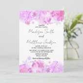 Invitations De Mariage De Neige Rose (Debout devant)