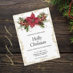 Invitations de mariage de Noël