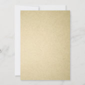 Invitations de mariage de nuit rustique (Dos)