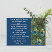 Invitations de mariage de paon (Debout devant)