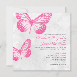 Invitations de mariage de papillon