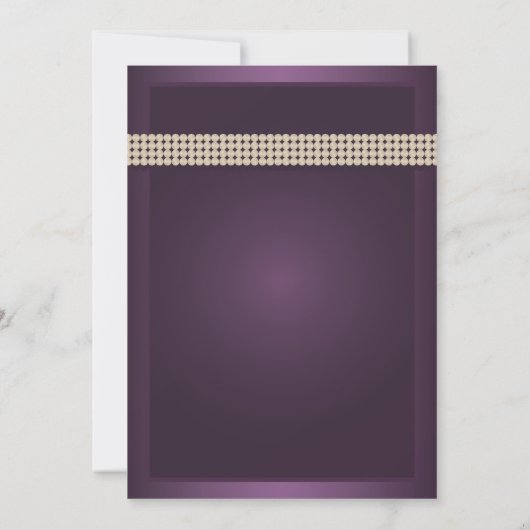 Invitations de mariage de papillon Eggplant (Dos)