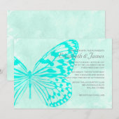 Invitations de mariage de papillons (Devant / Derrière)