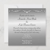 Invitations de mariage de paquebot pourpre (Dos)