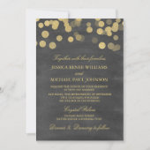 Invitations de mariage de parties scintillantes (Devant)