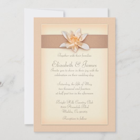 Invitations De Mariage De Pêche (Devant)