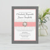 Invitations de mariage de perle (Debout devant)