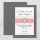 Invitations de mariage de perle (Devant / Derrière)