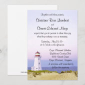 Invitations de mariage de phare (Devant / Derrière)