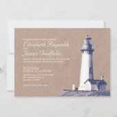 Invitations de mariage de phare (Devant)