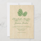 Invitations de mariage de Pine Cone (Devant)