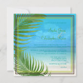 Invitations de mariage de PixDezines Beach (Dos)