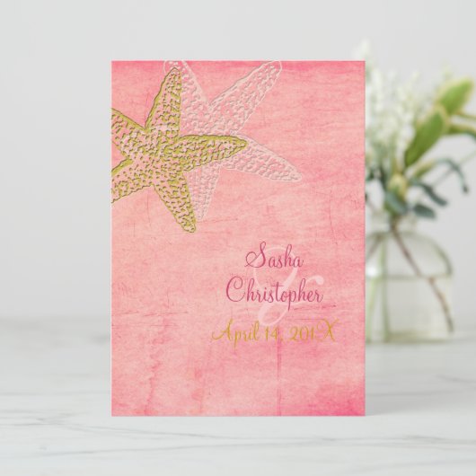 Invitations de mariage de PixDezines Beach (Debout devant)