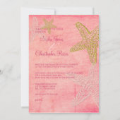 Invitations de mariage de PixDezines Beach (Dos)