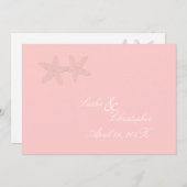 Invitations de mariage de pixDezines Starfish (Devant / Derrière)