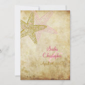 Invitations de mariage de plage (Devant)