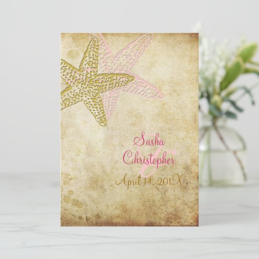 Invitations de mariage de plage (Debout devant)