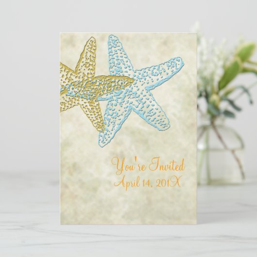 Invitations de mariage de plage (Debout devant)