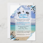 Invitations de mariage de plage (Devant)