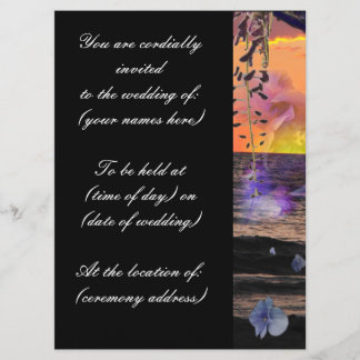 Invitations de mariage de plage