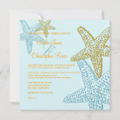 Invitations de mariage de plage (Dos)