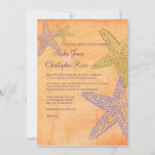 Invitations de mariage de plage (Dos)