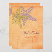 Invitations de mariage de plage (Devant / Derrière)