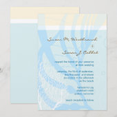 Invitations de mariage de plage (Devant / Derrière)