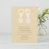 Invitations de mariage de plage de bascule (Debout devant)