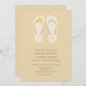 Invitations de mariage de plage de bascule (Devant / Derrière)