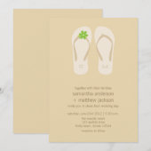 Invitations de mariage de plage de bascule (Devant / Derrière)