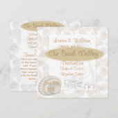 Invitations de mariage de plage Destinations modèl (Devant / Derrière)