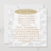 Invitations de mariage de plage Destinations modèl (Dos)