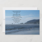 Invitations de mariage de plage rocheuse (Devant)