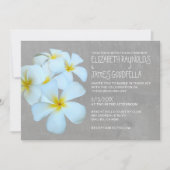 Invitations de mariage de Plumeria (Devant)