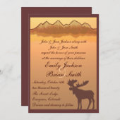 Invitations de mariage de réflexion de lac (Devant / Derrière)
