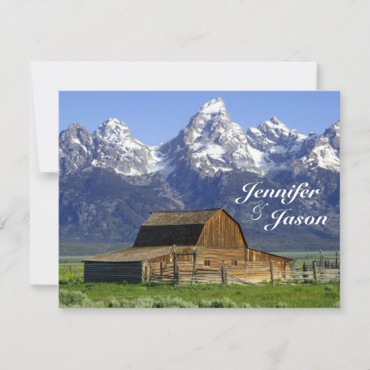 Invitations de mariage de Rocky Mountain à la gran (Devant)