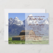 Invitations de mariage de Rocky Mountain à la gran (Dos)