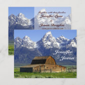 Invitations de mariage de Rocky Mountain à la gran (Devant / Derrière)