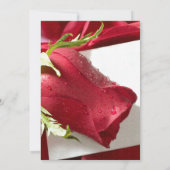 invitations de mariage de rose rouge (Dos)