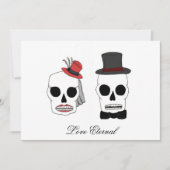 Invitations de mariage de Skully 2, amour éternel (Devant)