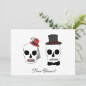 Invitations de mariage de Skully 2, amour éternel (Debout devant)