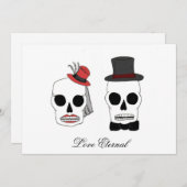 Invitations de mariage de Skully 2, amour éternel (Devant / Derrière)