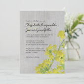 Invitations de mariage de Solidago Vintage (Debout devant)