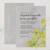 Invitations de mariage de Solidago Vintage (Devant / Derrière)