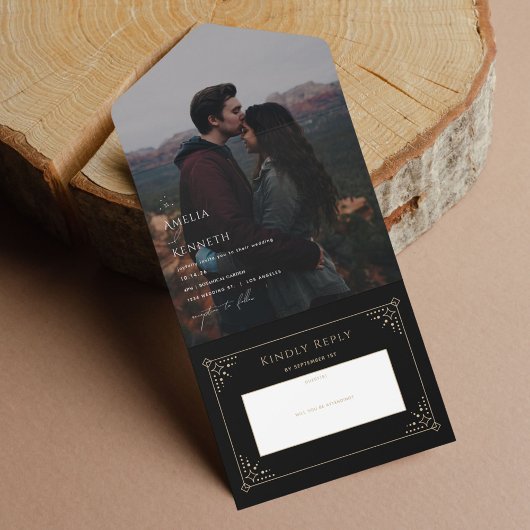 Invitations de mariage de Stardust Photo