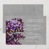 Invitations de mariage de Statice (Devant / Derrière)