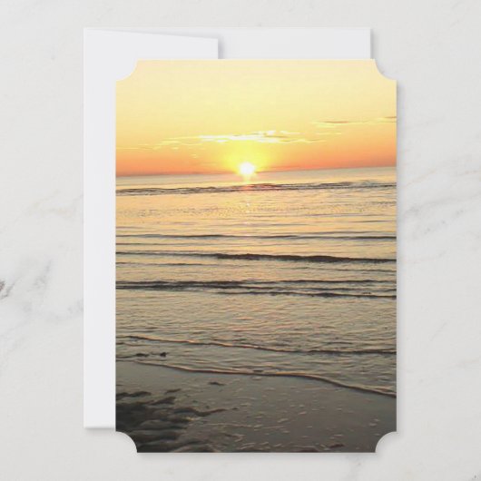 Invitations de mariage de Sunset Waves Ocean (Dos)