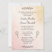 Invitations de Mariage de tennis (Devant)