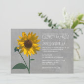 Invitations de mariage de tournesol (Debout devant)